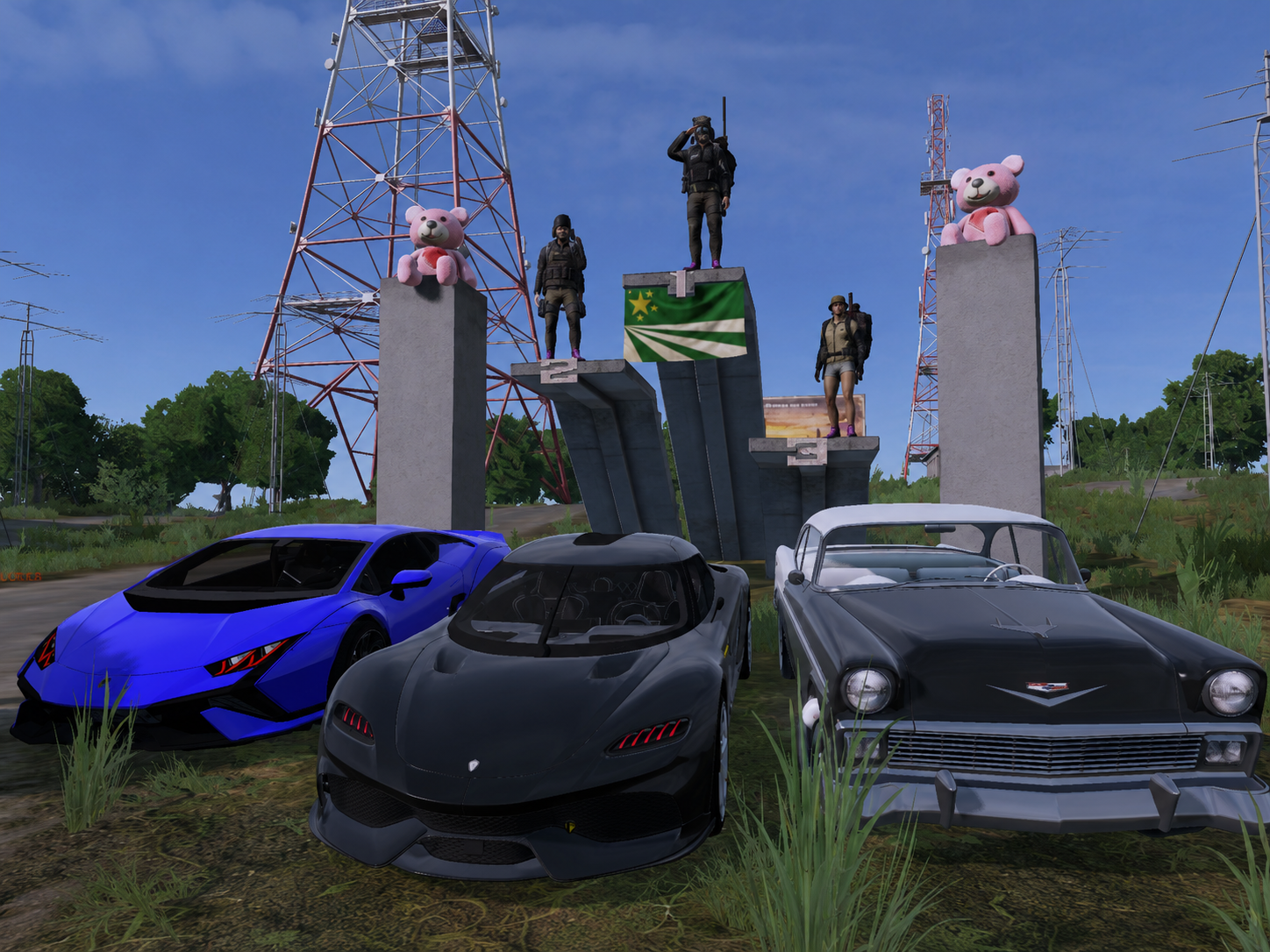 Custom car giveaway winners on the Dead Man's Territory DayZ server